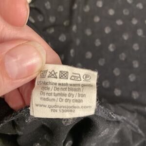 Gudrun Sjödén Women's Polka Dot Dress Long Sleeve Pockets Med